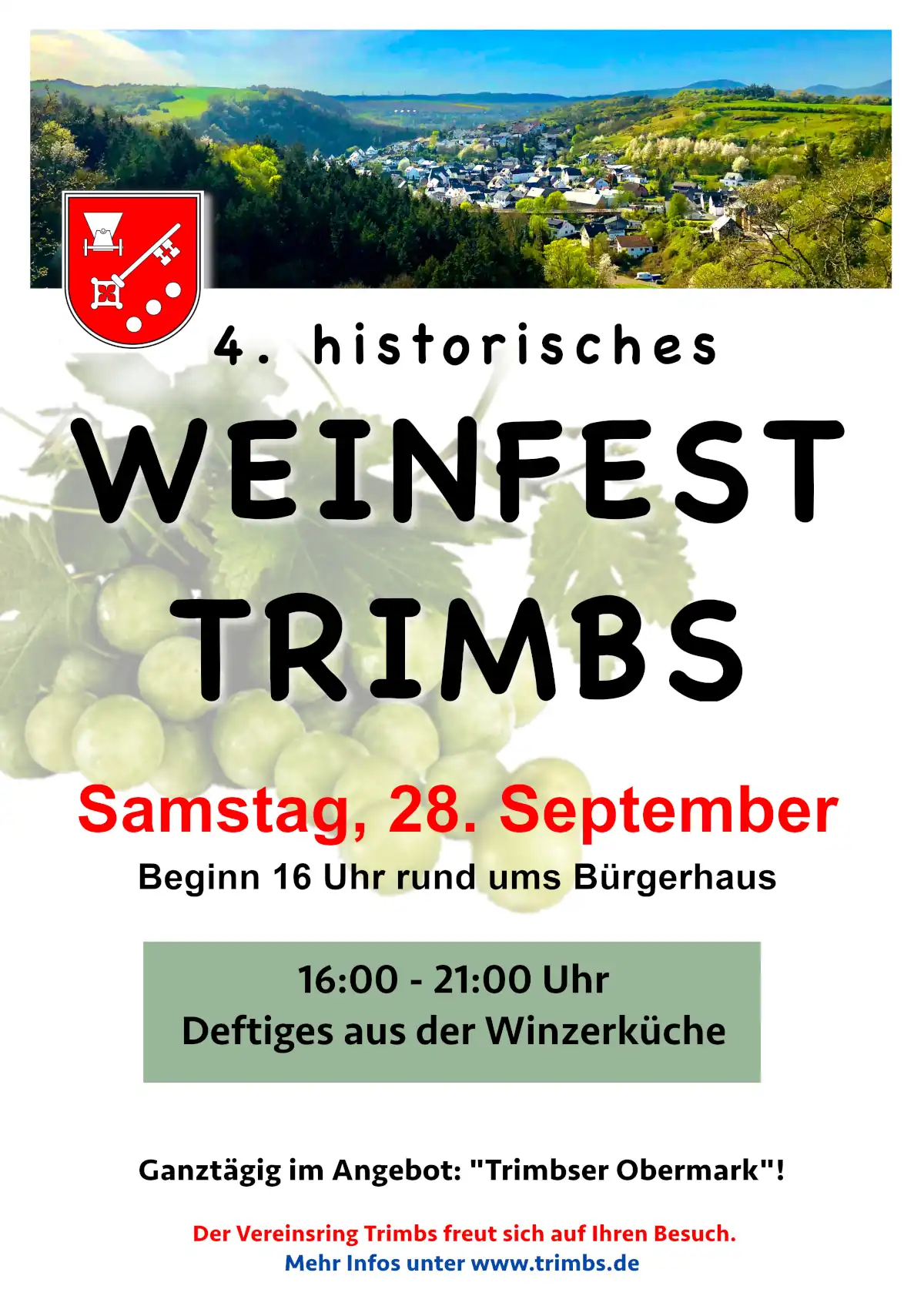 Flyer Weinfest Trimbs